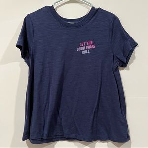 Old Navy Active Let The Good Vibes Roll T-Shirt